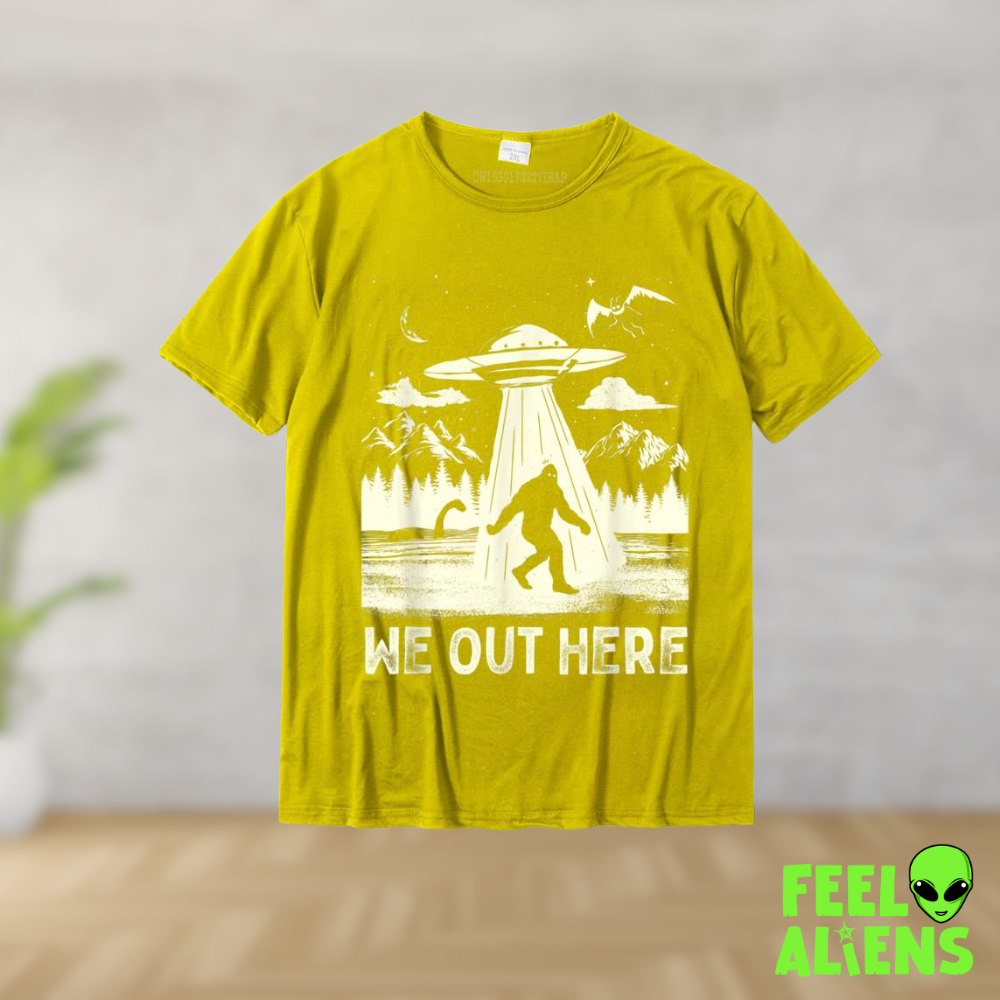 We Out Here Graphic Alien T-Shirt