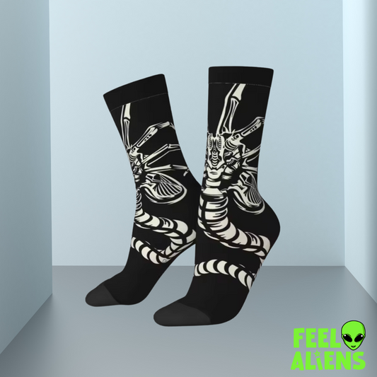 Xenomorph Alien Skeleton Crew Socks